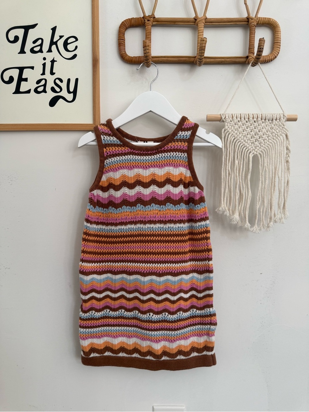 Cotton On Kids - size 4 - crocheted/knit dress